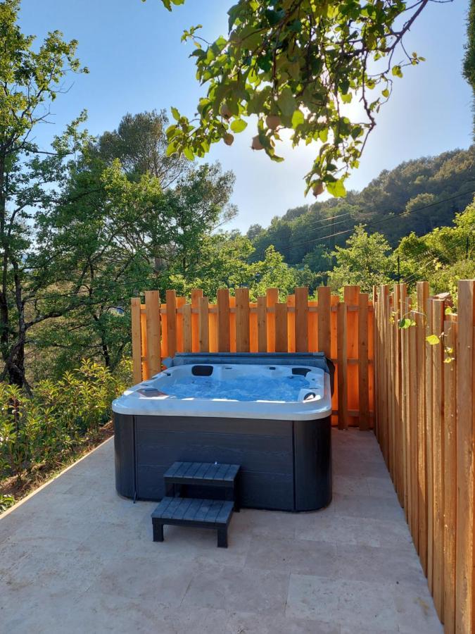 Maison à la campagne avec SPA et piscine Tourrettes-sur-Loup Exterior foto